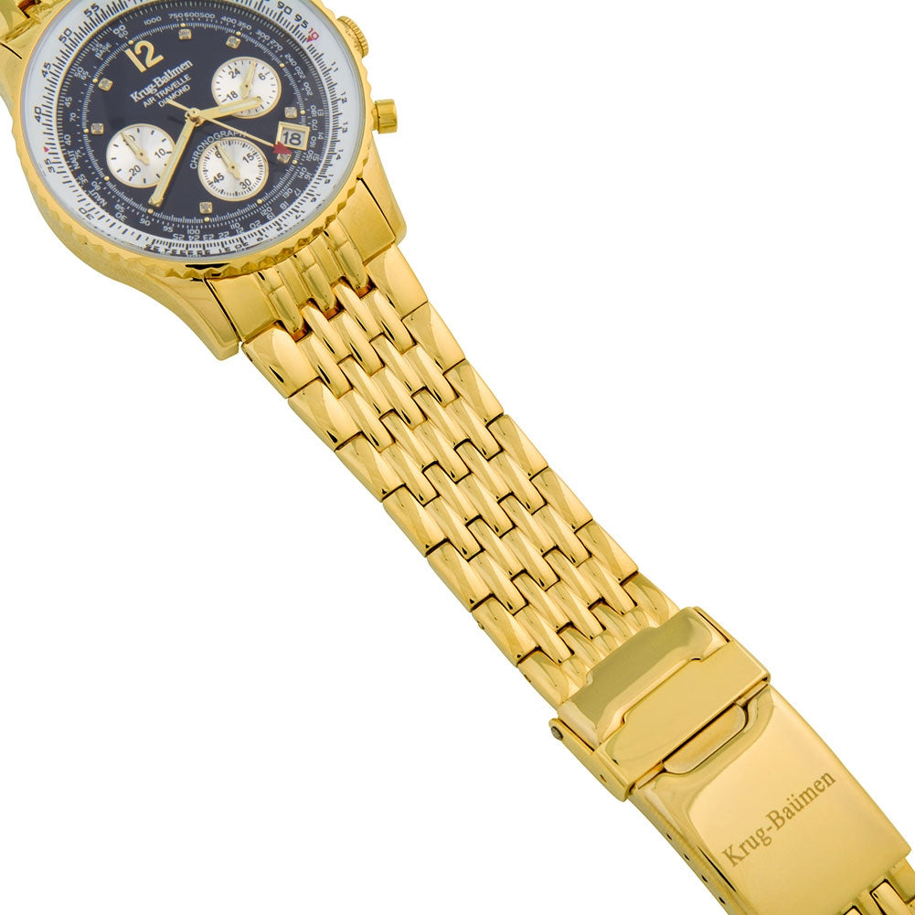 Mens Air Traveller Diamond Watch